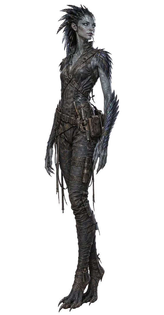 Cira Vox in textured salvage clothing
